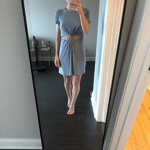 Cut out tee shirt dress